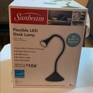 Sunbeam Flexible Led Desk Lamp in black